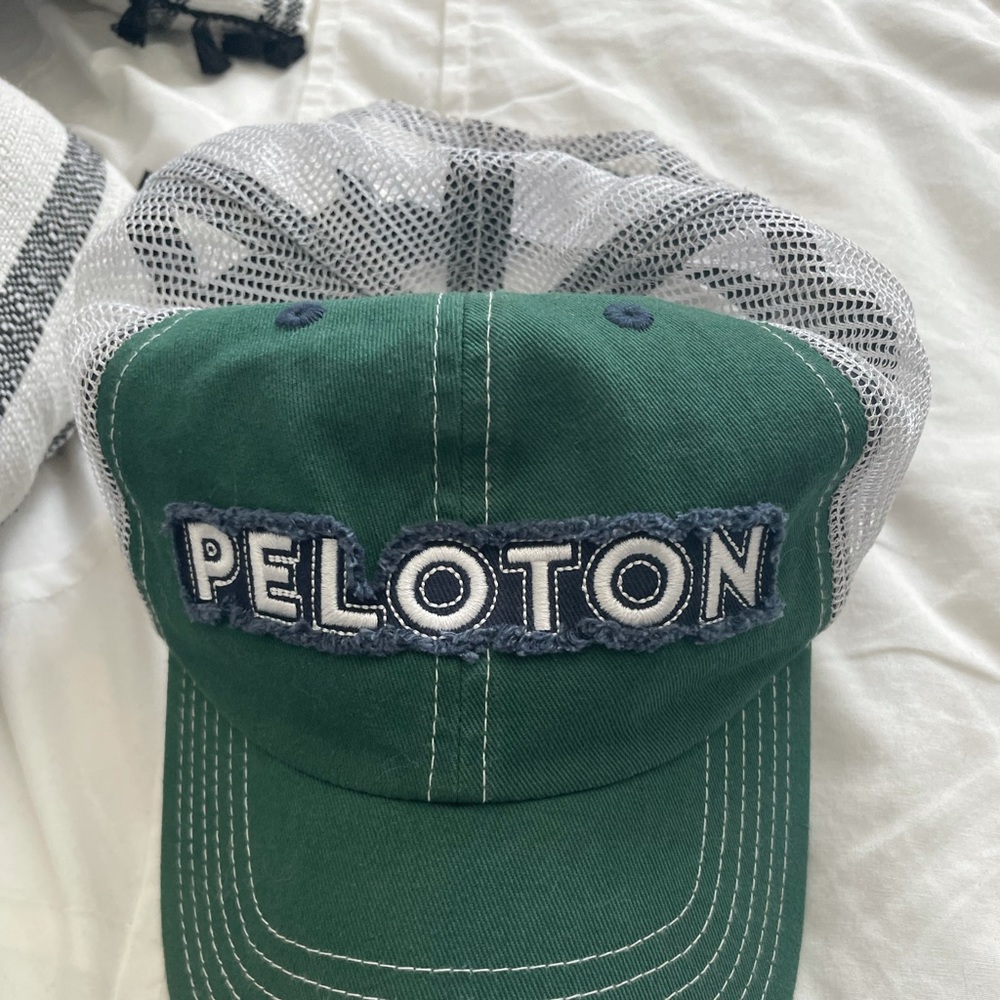 Peloton Forest Green and Silver Mesh Hat